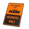 KTM Parking Plate Winners Only